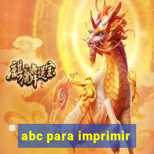 abc para imprimir